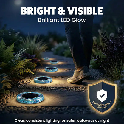 🛋️Solar Mosaic Lights – Waterproof LED Pathway Lights with Auto On/Off