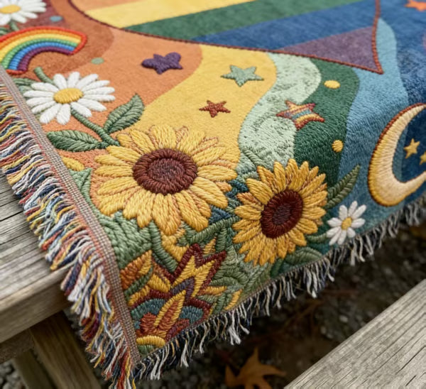 🏳️‍🌈Handmade Woven Pride Blanket | For Belonging, Visibility & Unapologetic Self-Expression