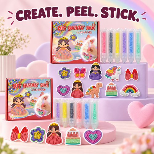 🌈 DIY Reusable Bead Art Kit for Kids