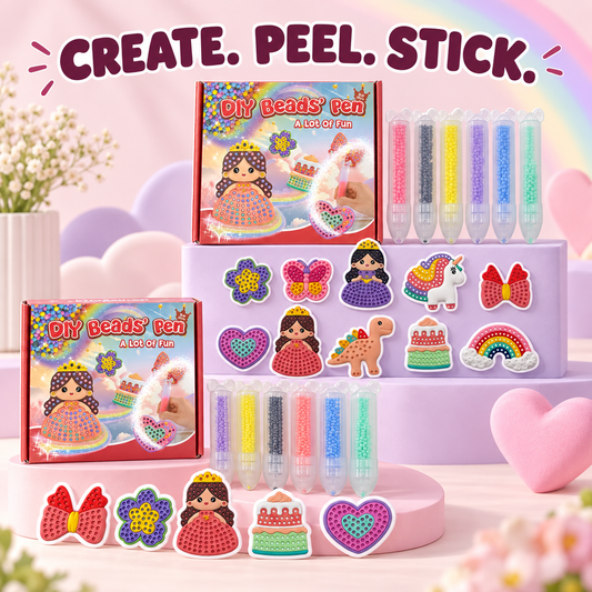 🌈 DIY Reusable Bead Art Kit for Kids