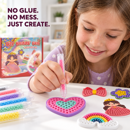 🌈 DIY Reusable Bead Art Kit for Kids