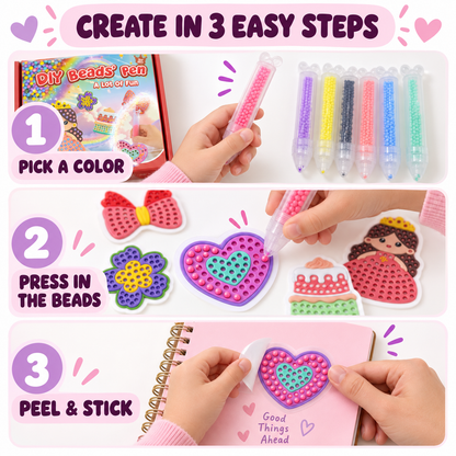 🌈 DIY Reusable Bead Art Kit for Kids
