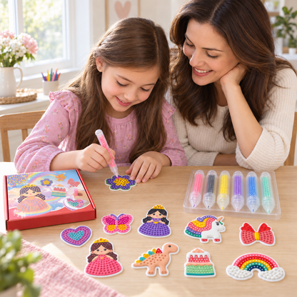 🌈 DIY Reusable Bead Art Kit for Kids