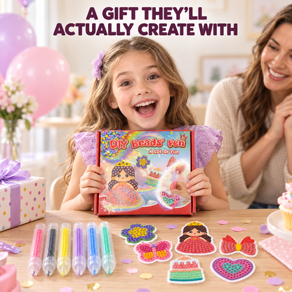 🌈 DIY Reusable Bead Art Kit for Kids