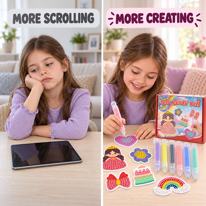 🌈 DIY Reusable Bead Art Kit for Kids