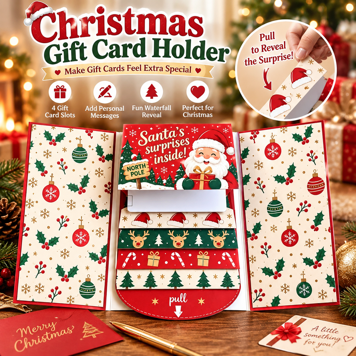 🎁 Christmas Gift Card Surprise Booklet