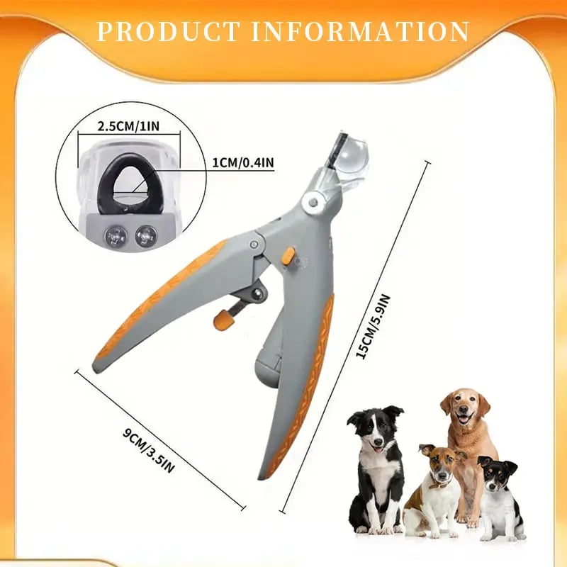 LED Light Pet Nail Clippers - 5X Magnification