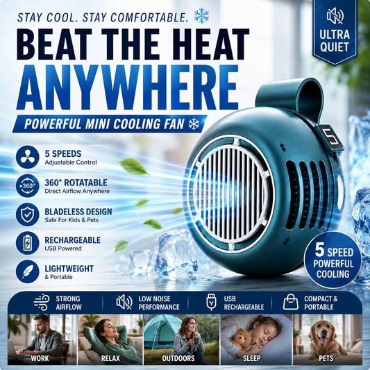 Beat The Heat Anywhere With This Mini Cooling Fan ❄️